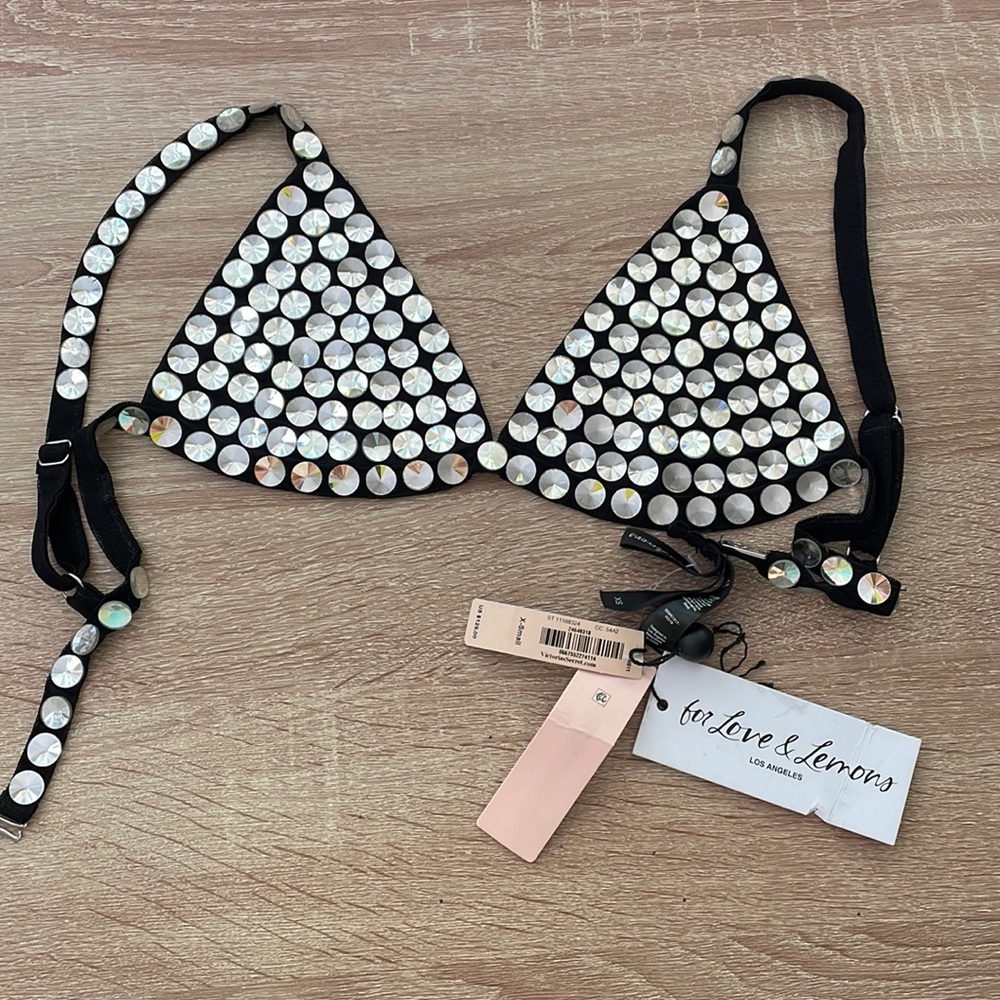 Victoria’s Secret: For The Love of Lemons Black and Stud Bralette
